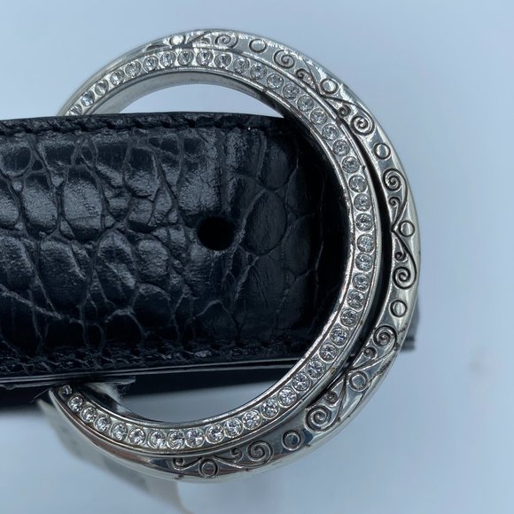 Ladies Belt Brighton STARDUST XXL/38 Black Leather - Picture 11 of 13